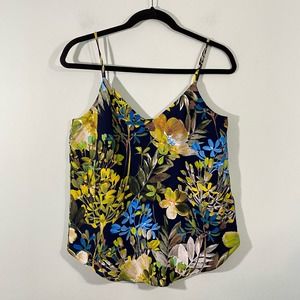 J Crew Women's Multicolor Tropical Floral Silky Cami Tank Size 2 NWT #H6900